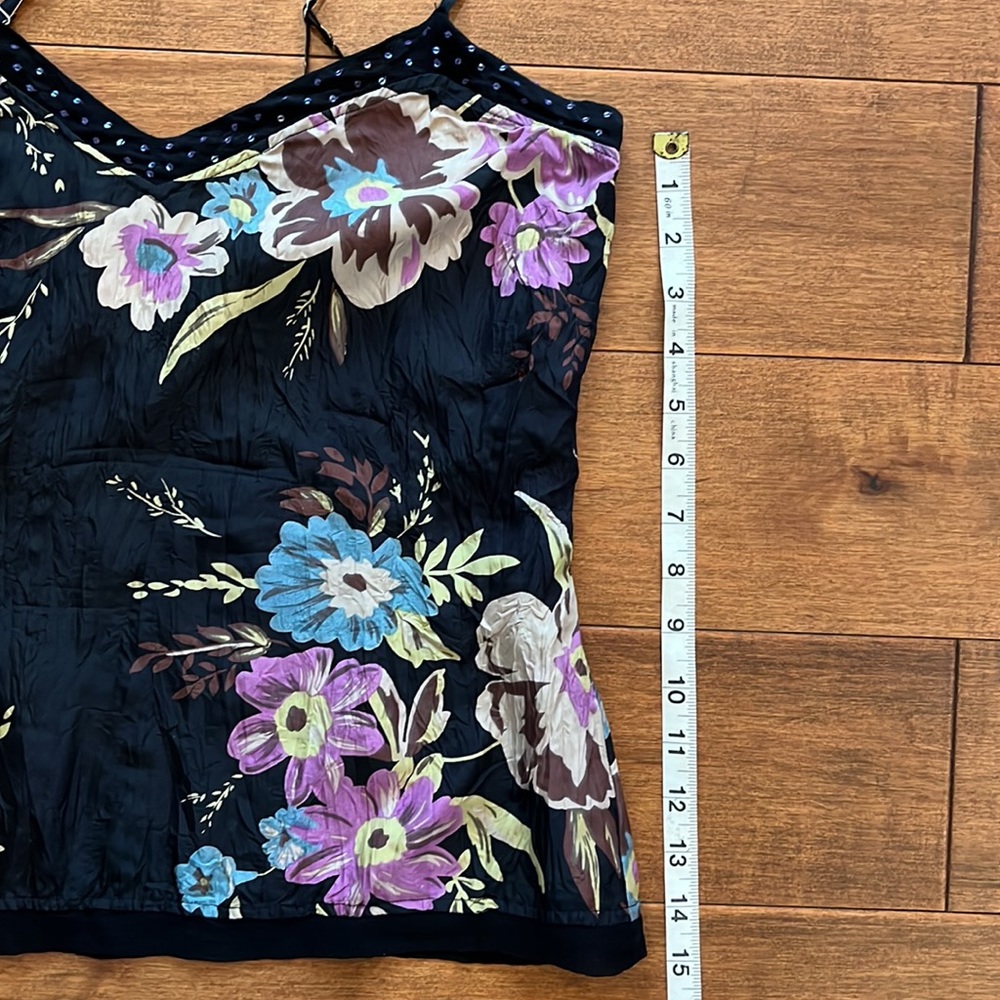 Beautiful BODEN silk floral sparkly camisole size S - Picture 3 of 14